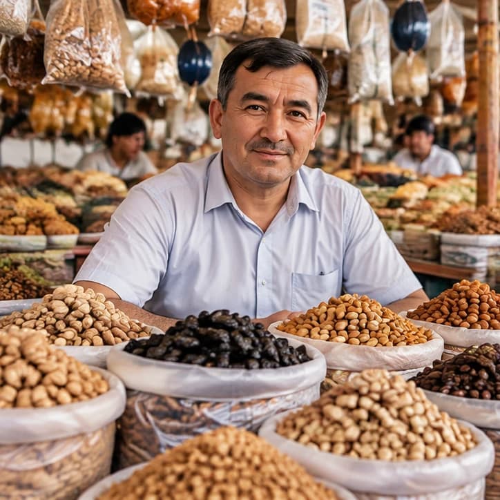 Mahalliy quruq mahsulotlar sotuvchisi